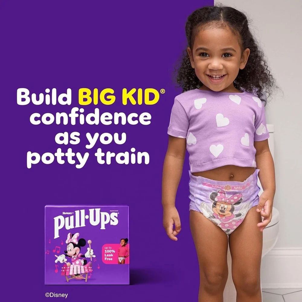 Huggies Training Pants Pull ups Girls Diapers‎ 5T-6T Disney Minnie Mouse 84 Ct